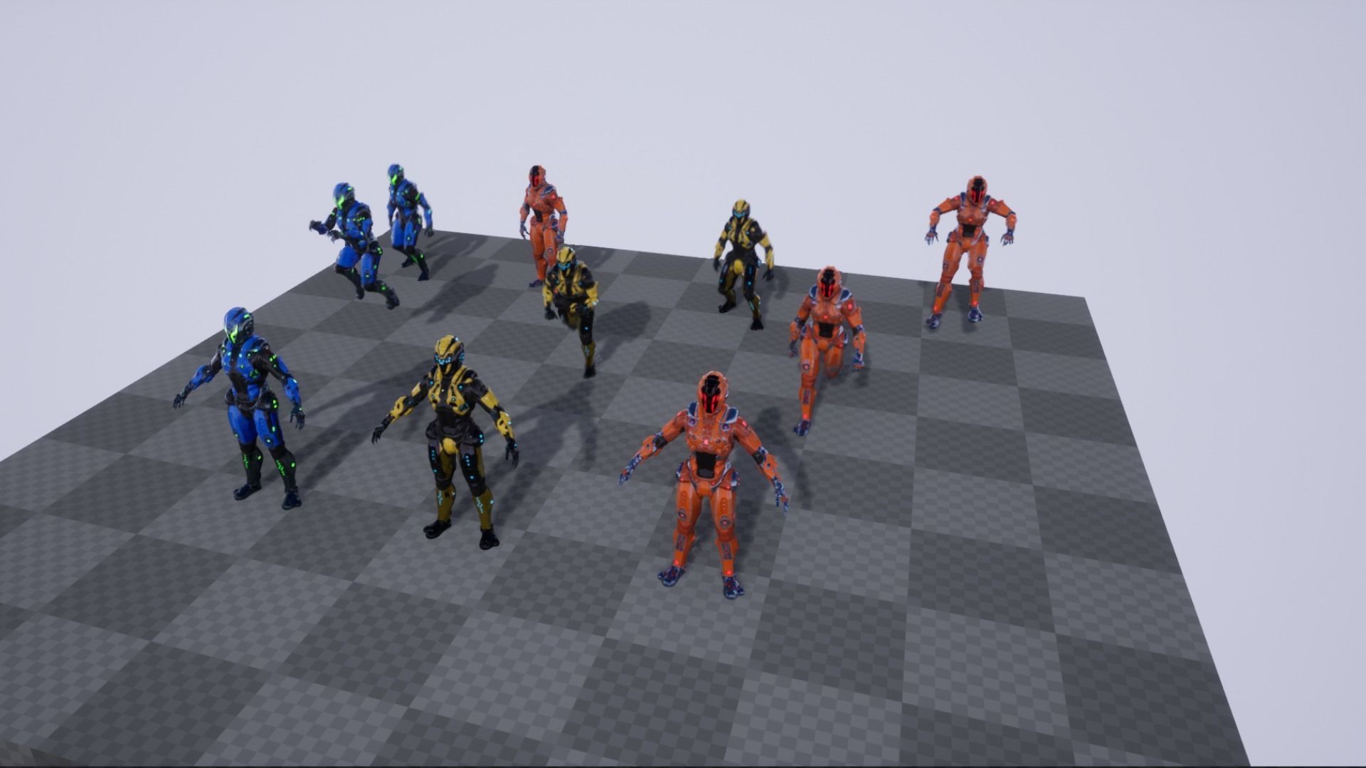 Cyborg Low-poly 3D model_38