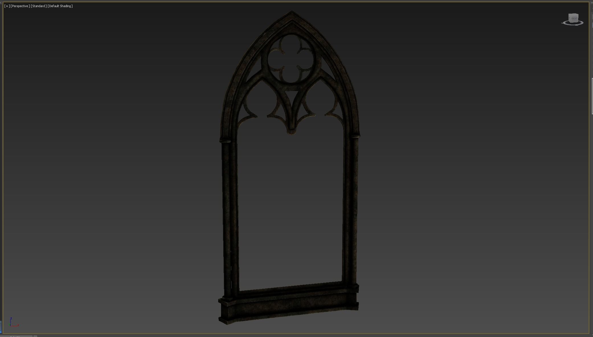 Medieval window  Low-poly 3D model_5