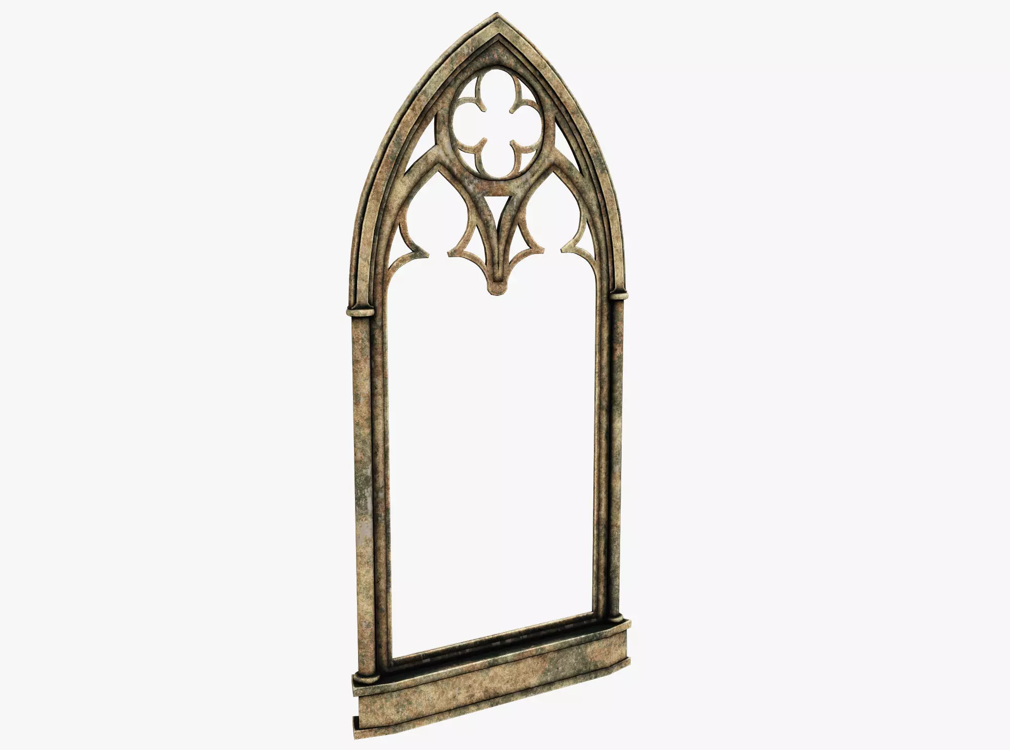 Medieval window  Low-poly 3D model_0