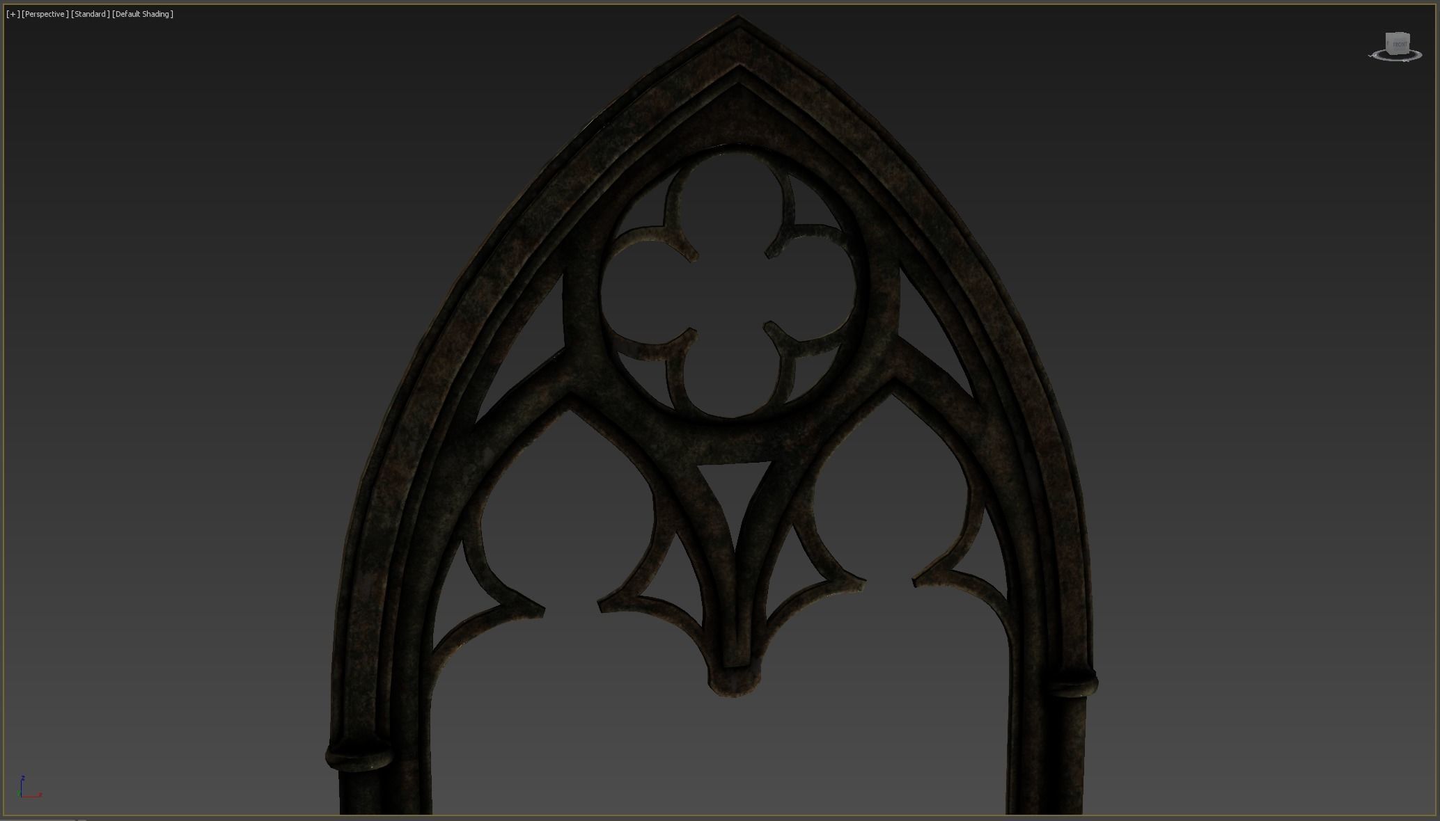 Medieval window  Low-poly 3D model_6