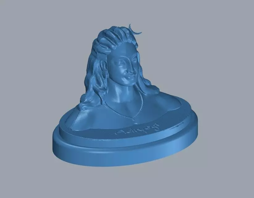 Adiyogi Isha foundation sculpture shiva 3D print model