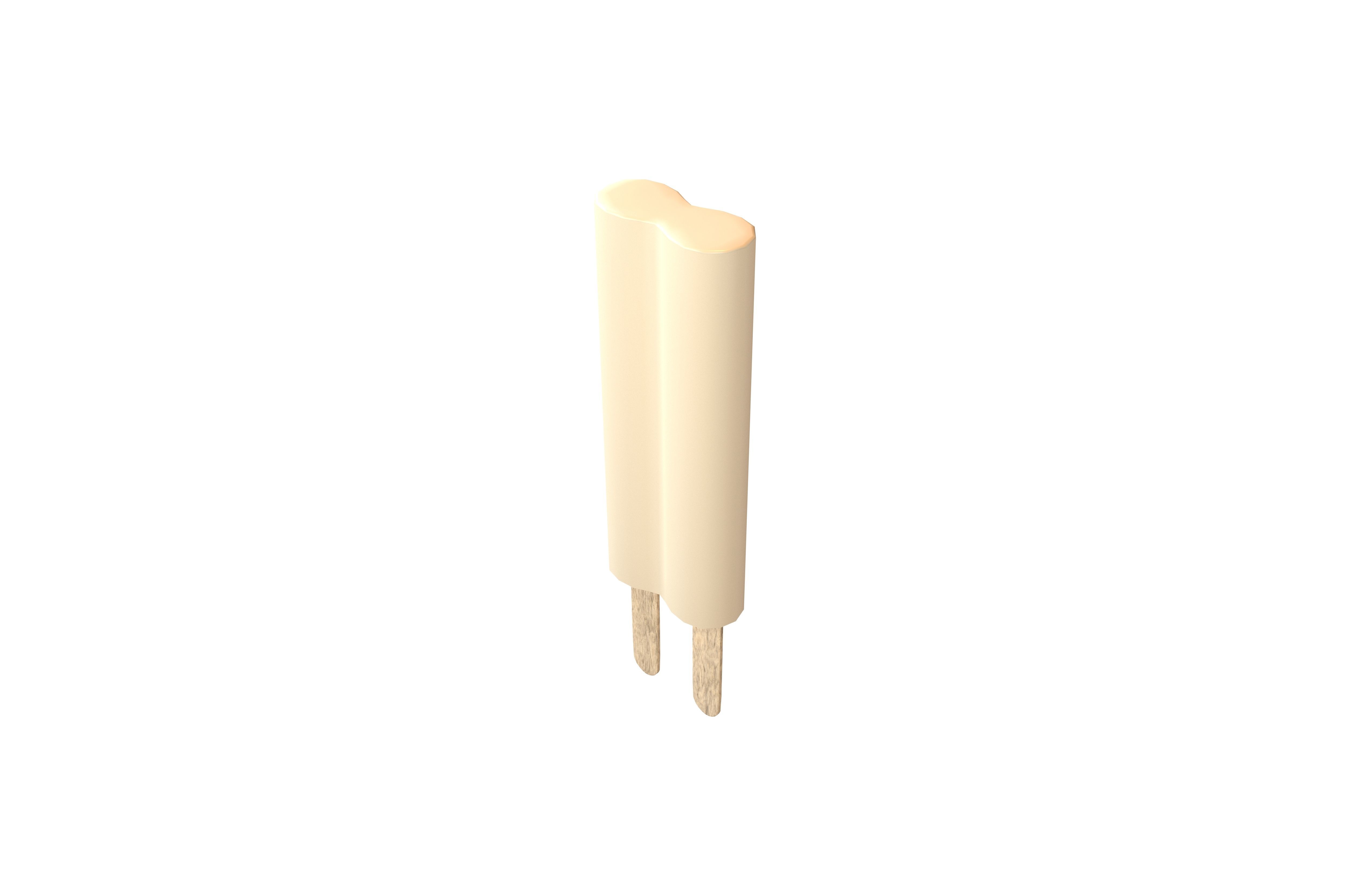 Double Popsicle v1 002 Low-poly 3D model_2
