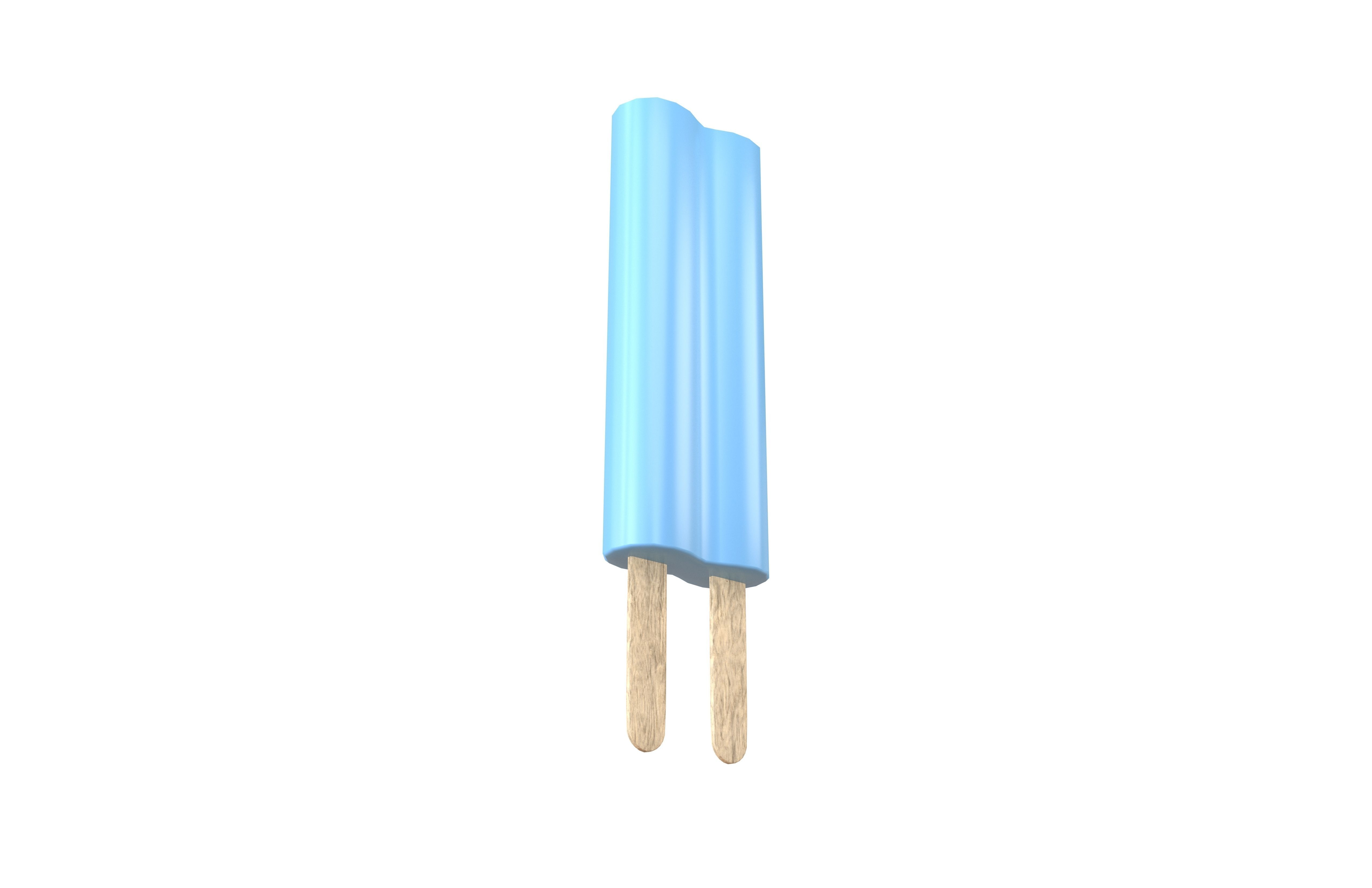 Double Popsicle v1 003 Low-poly 3D model_3