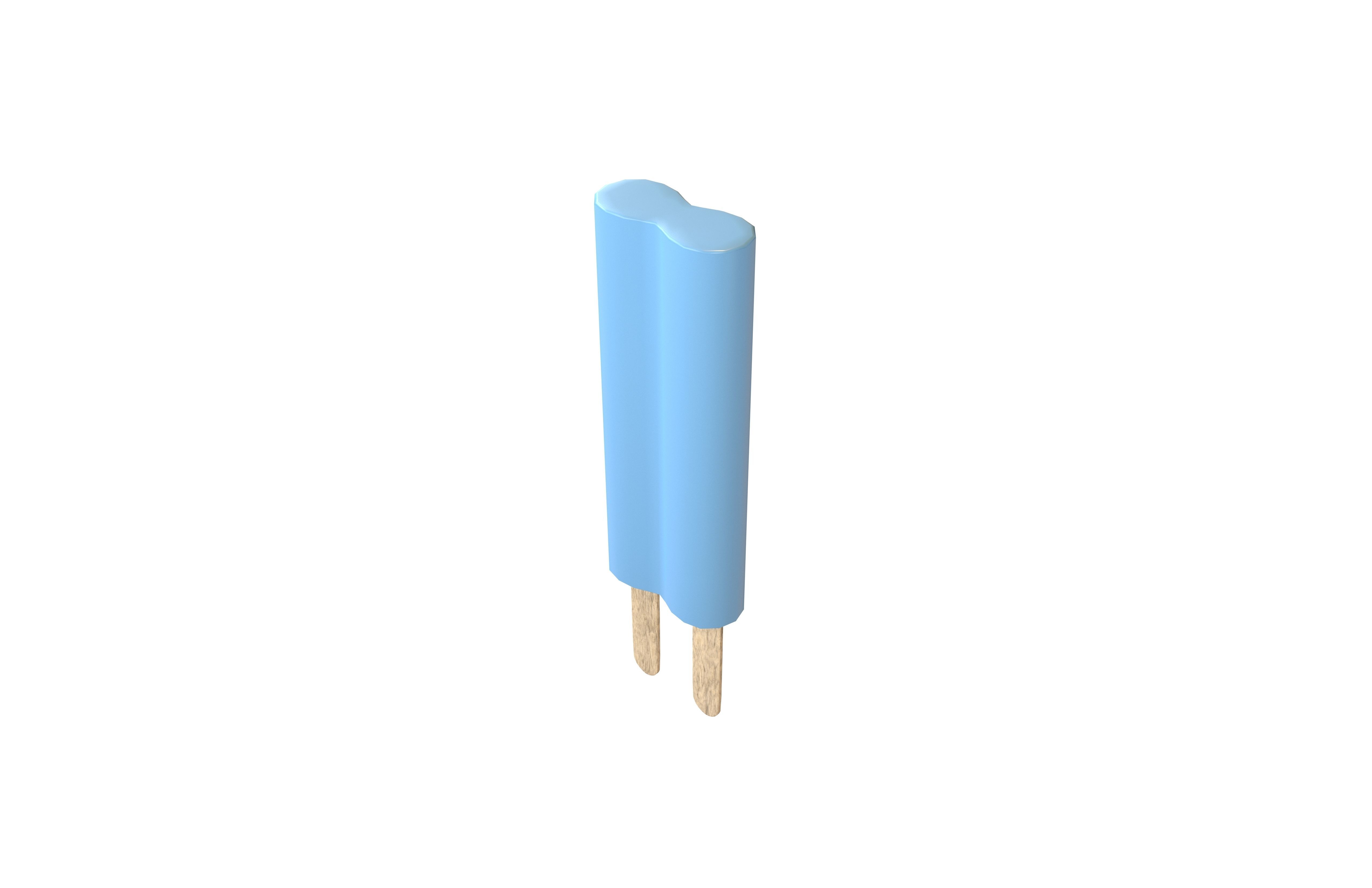 Double Popsicle v1 003 Low-poly 3D model_2