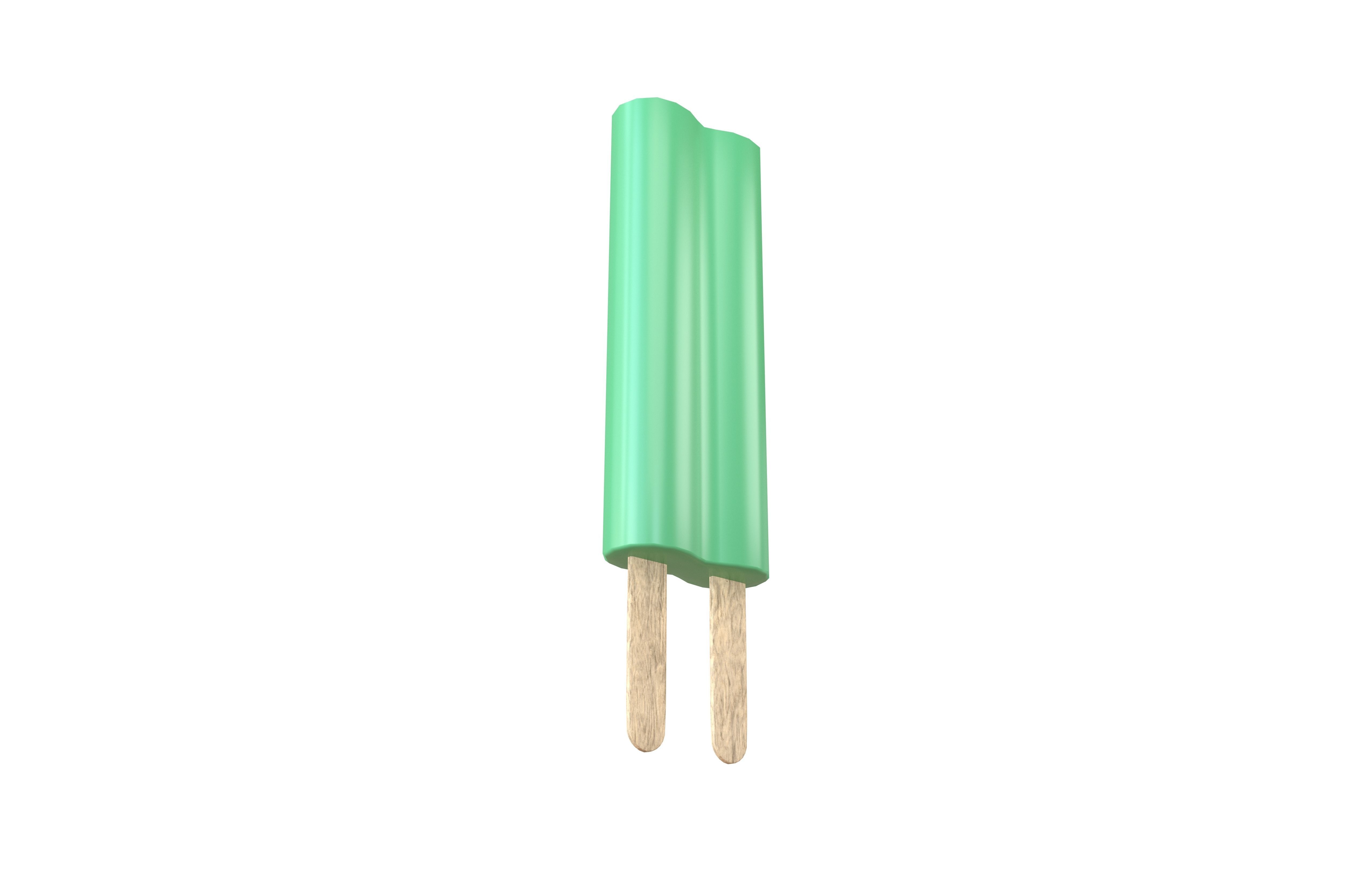 Double Popsicle v1 004 Low-poly 3D model_3