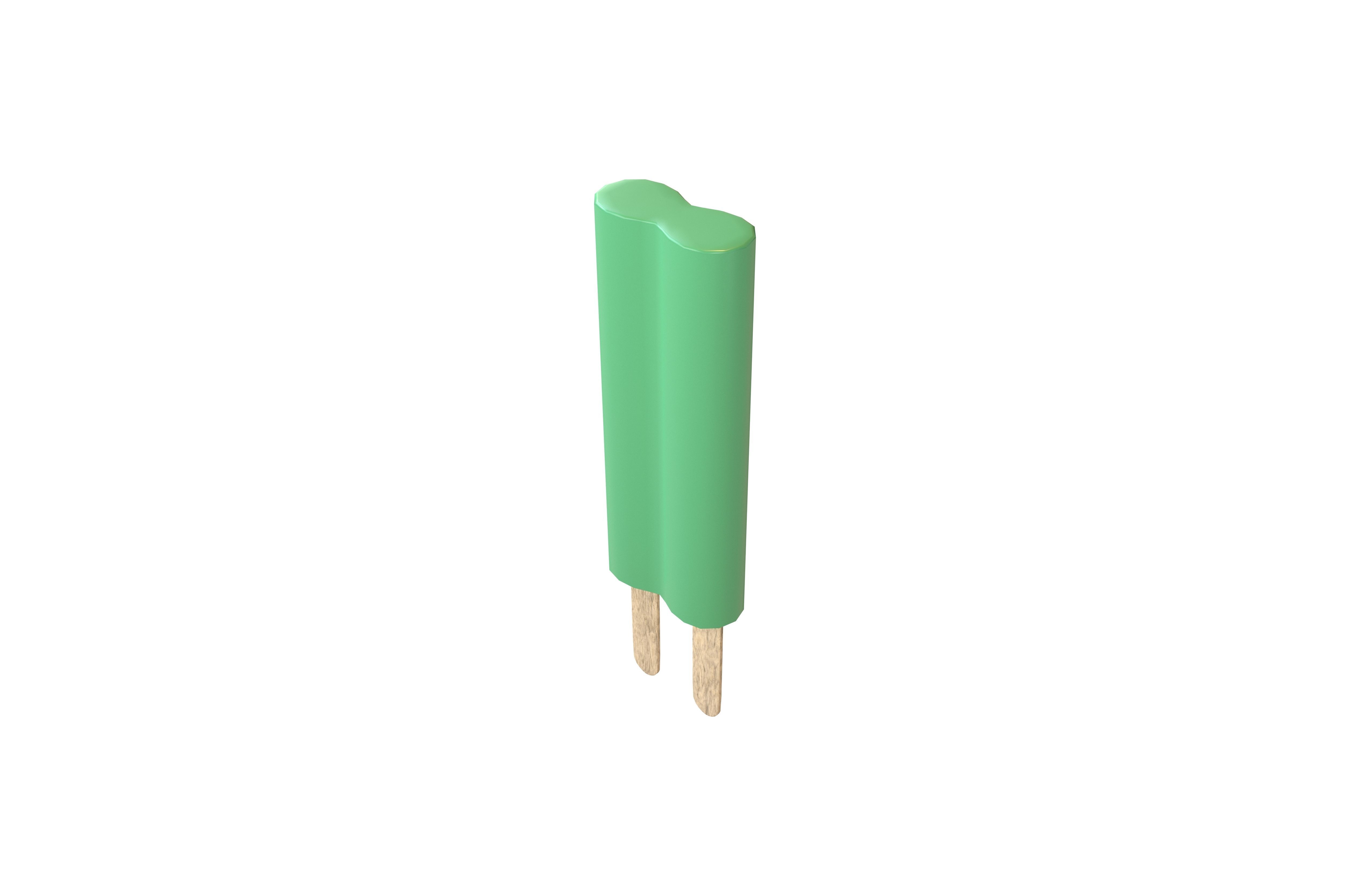Double Popsicle v1 004 Low-poly 3D model_2