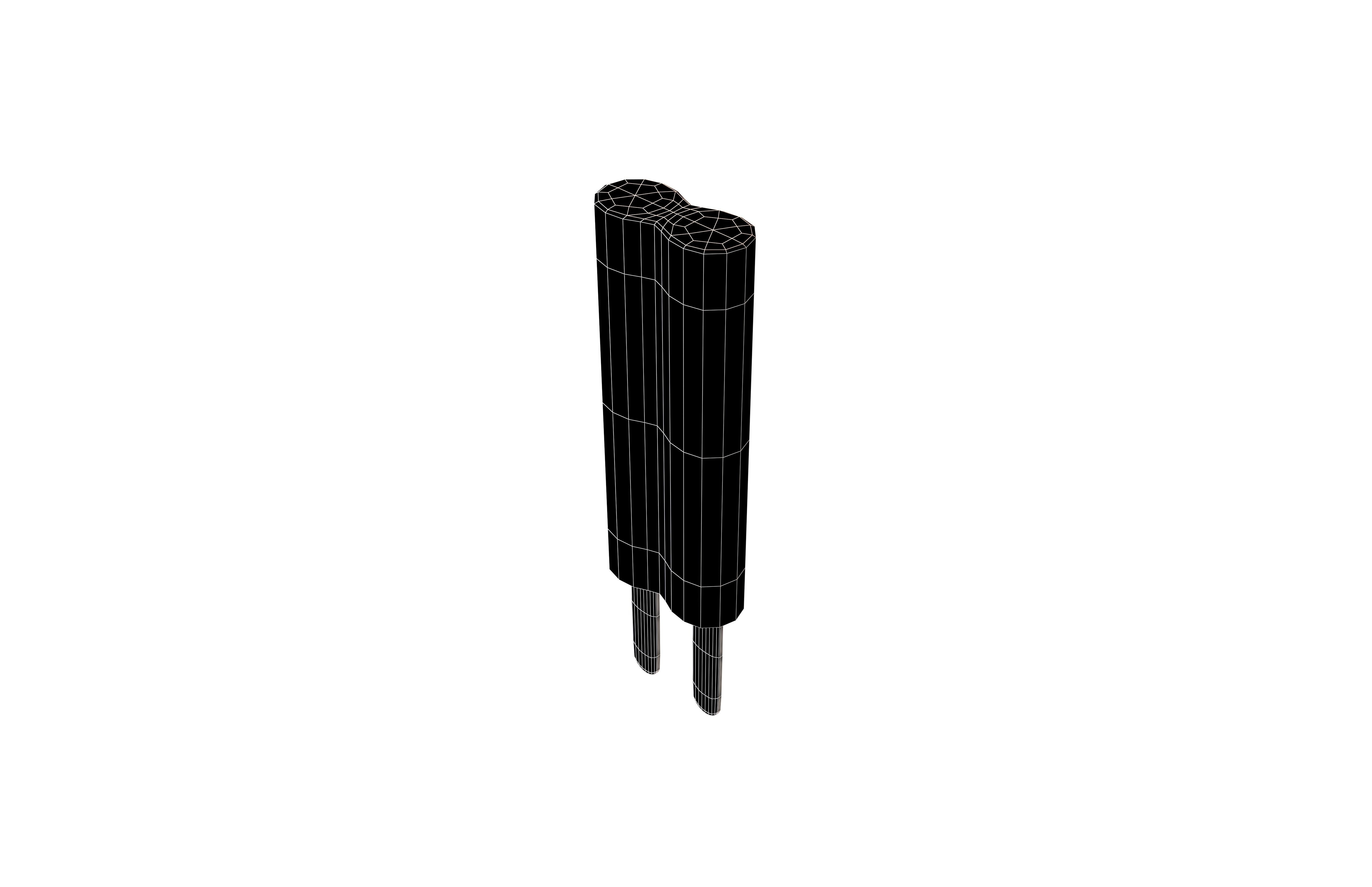 Double Popsicle v1 008 Low-poly 3D model_5