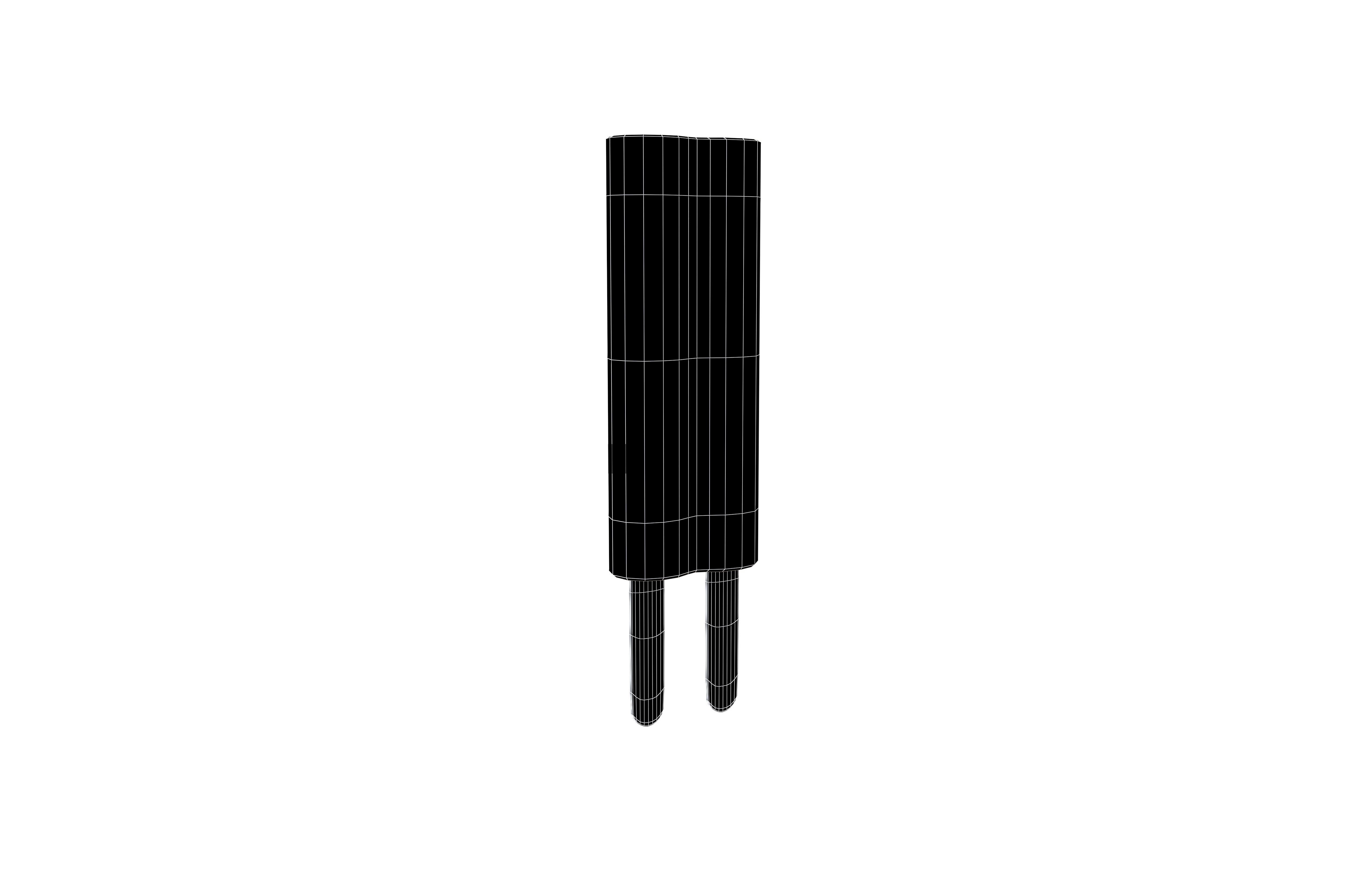 Double Popsicle v1 008 Low-poly 3D model_4