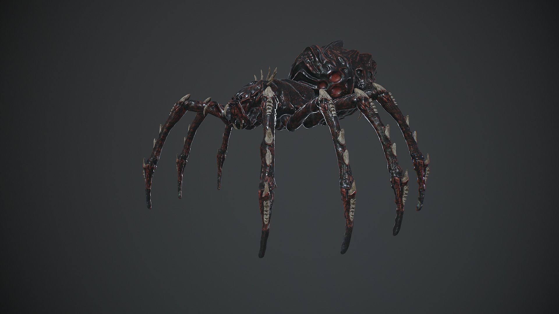 Spider Warrior Low-poly 3D model_7