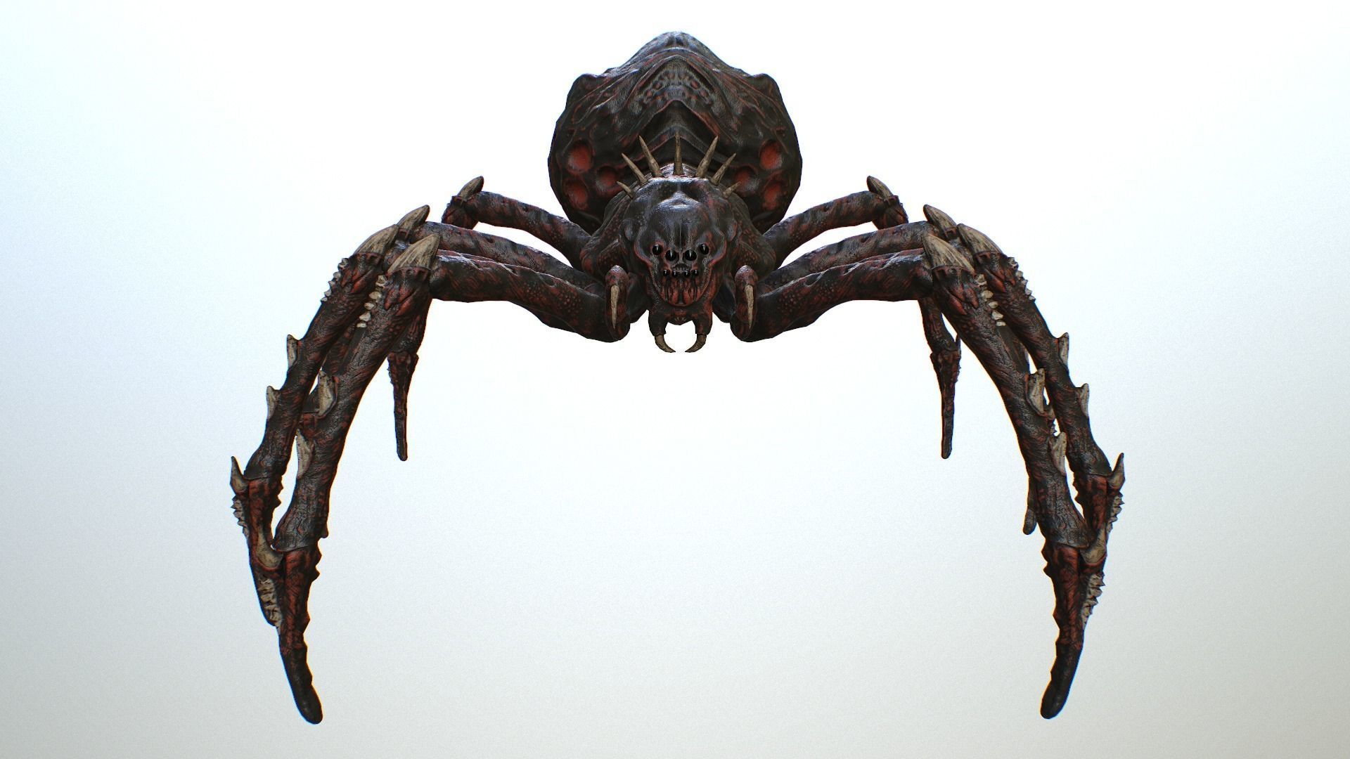 Spider Warrior Low-poly 3D model_23