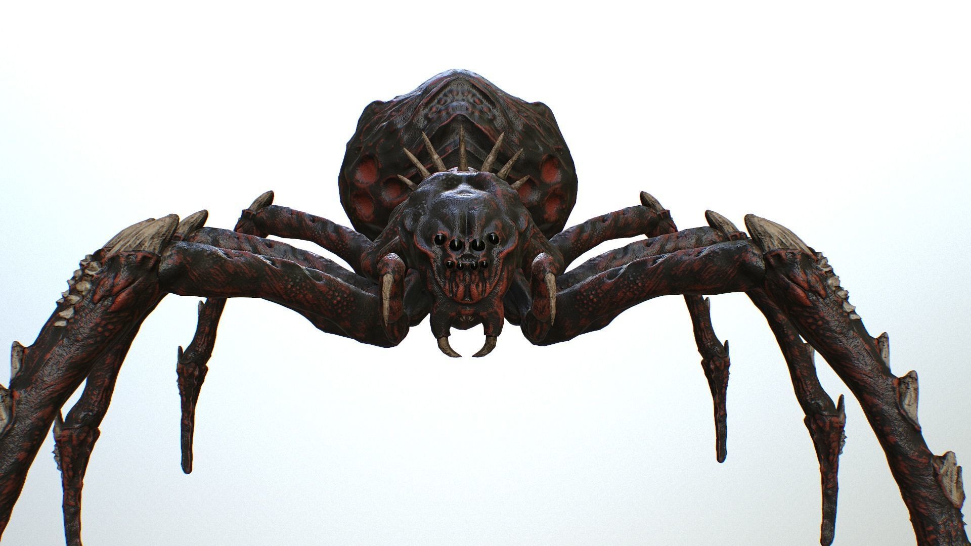 Spider Warrior Low-poly 3D model_16