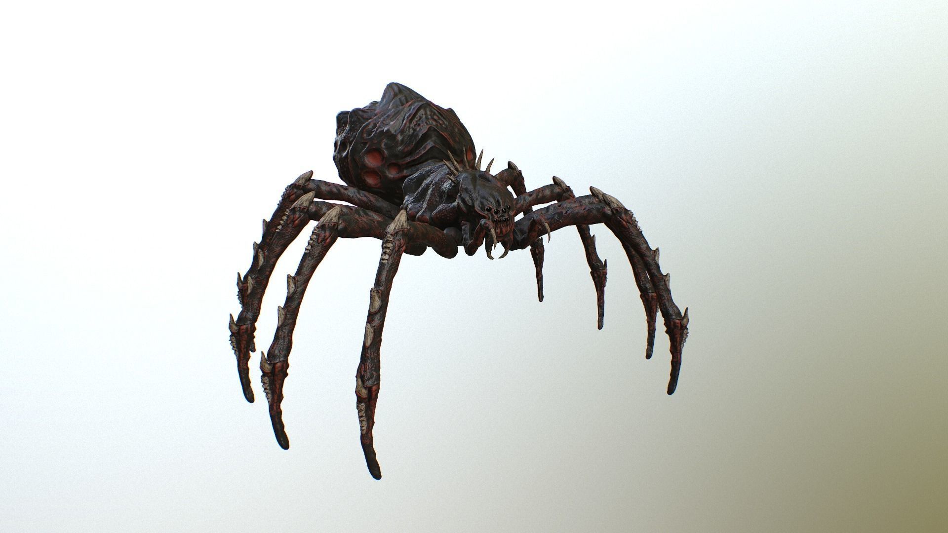 Spider Warrior Low-poly 3D model_13