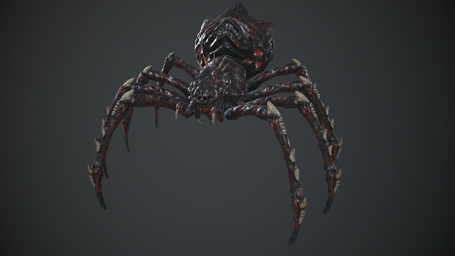 Spider Warrior Low-poly 3D model_2