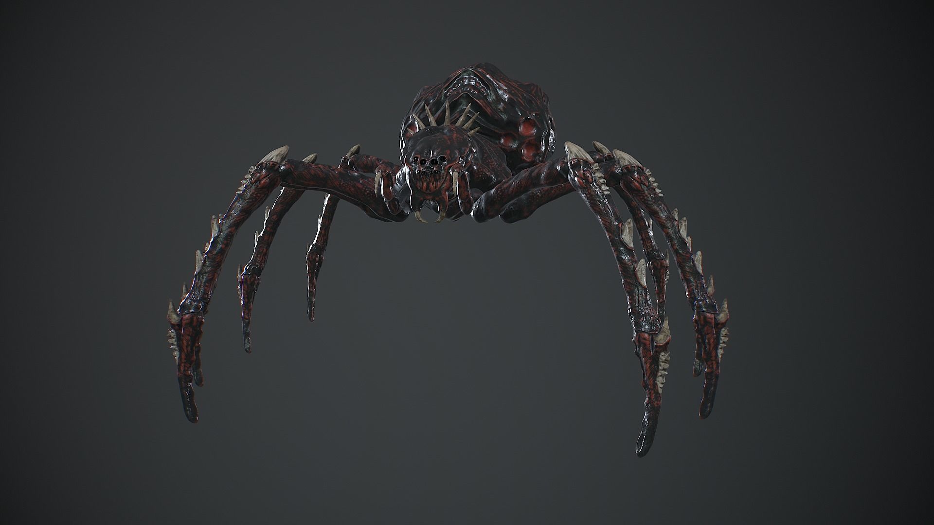Spider Warrior Low-poly 3D model_5
