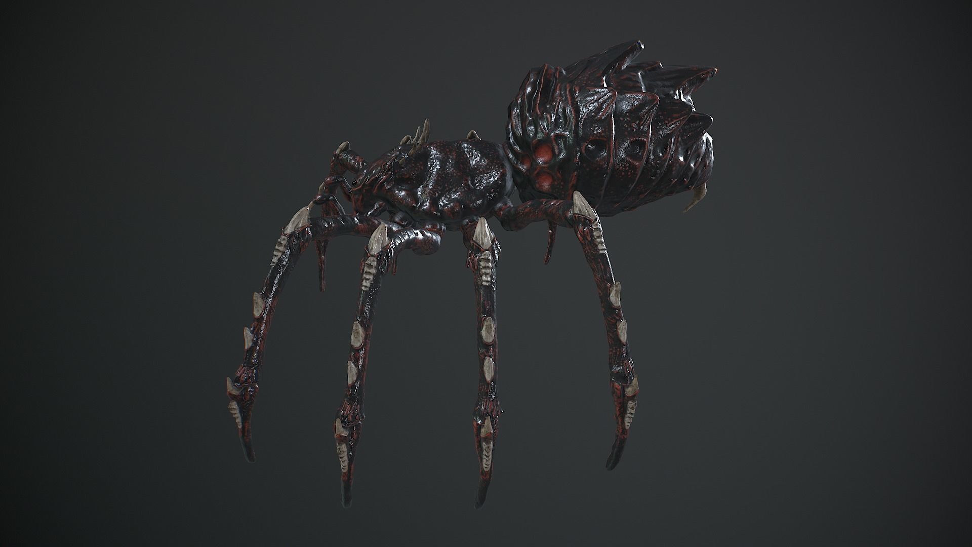 Spider Warrior Low-poly 3D model_11