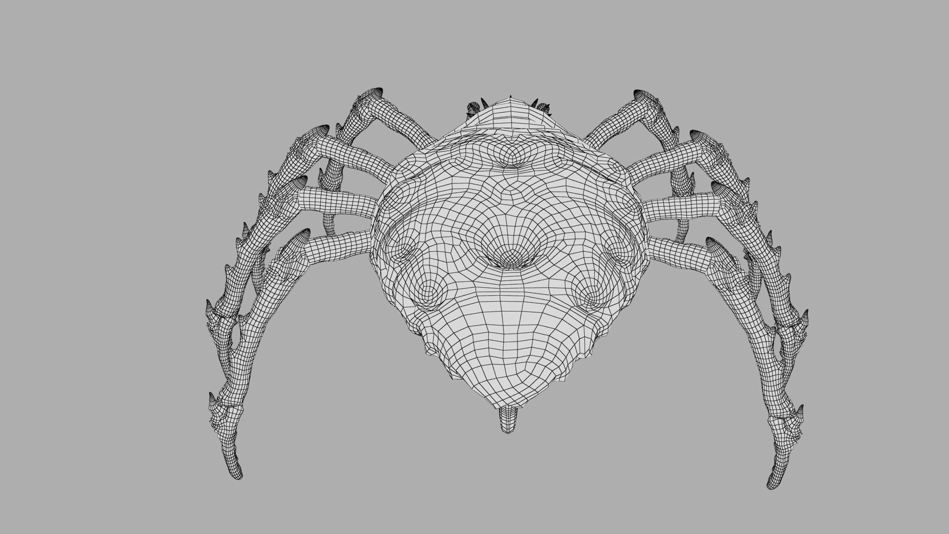 Spider Warrior Low-poly 3D model_42