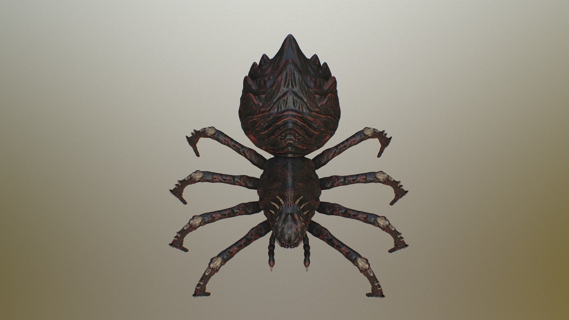 Spider Warrior Low-poly 3D model_31