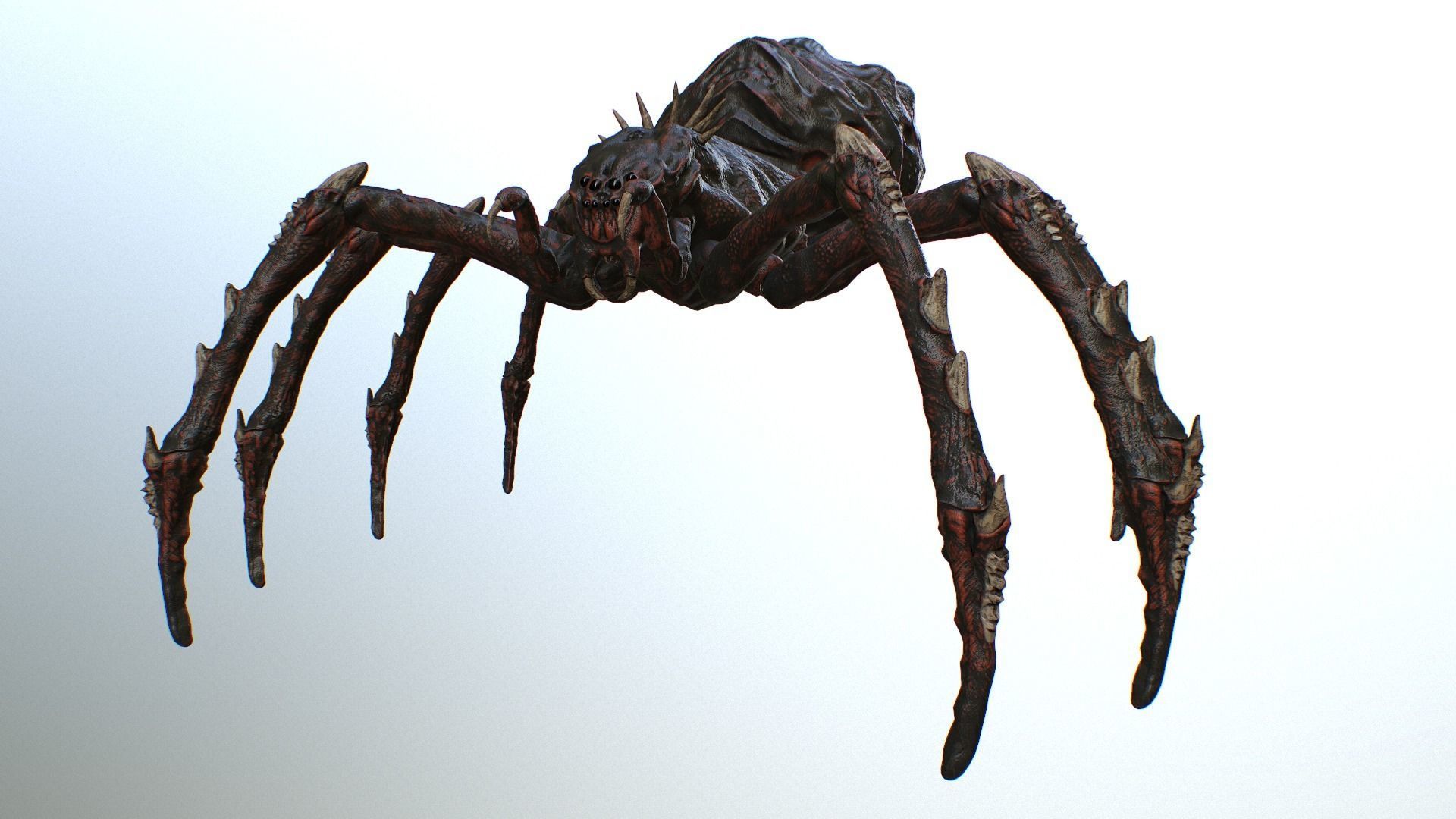 Spider Warrior Low-poly 3D model_14