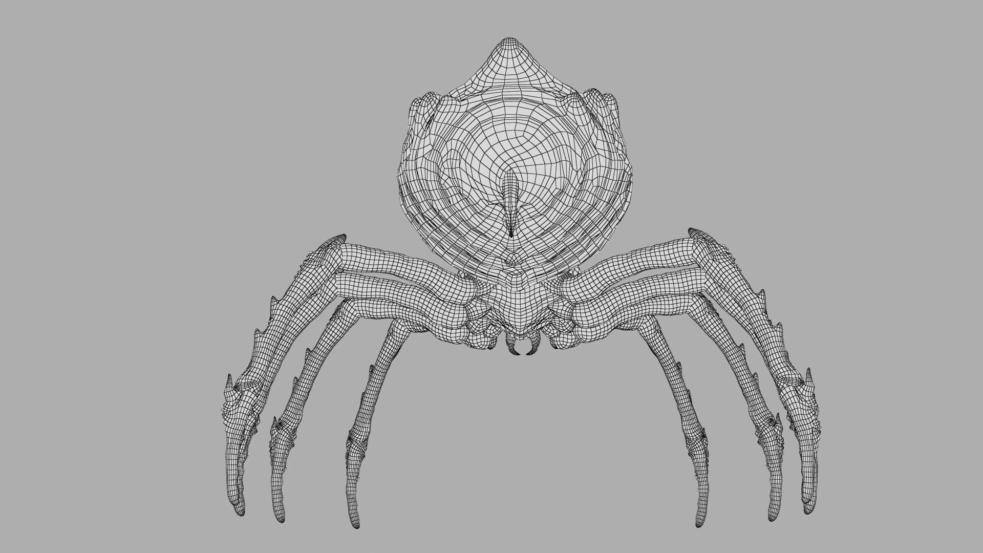 Spider Warrior Low-poly 3D model_36