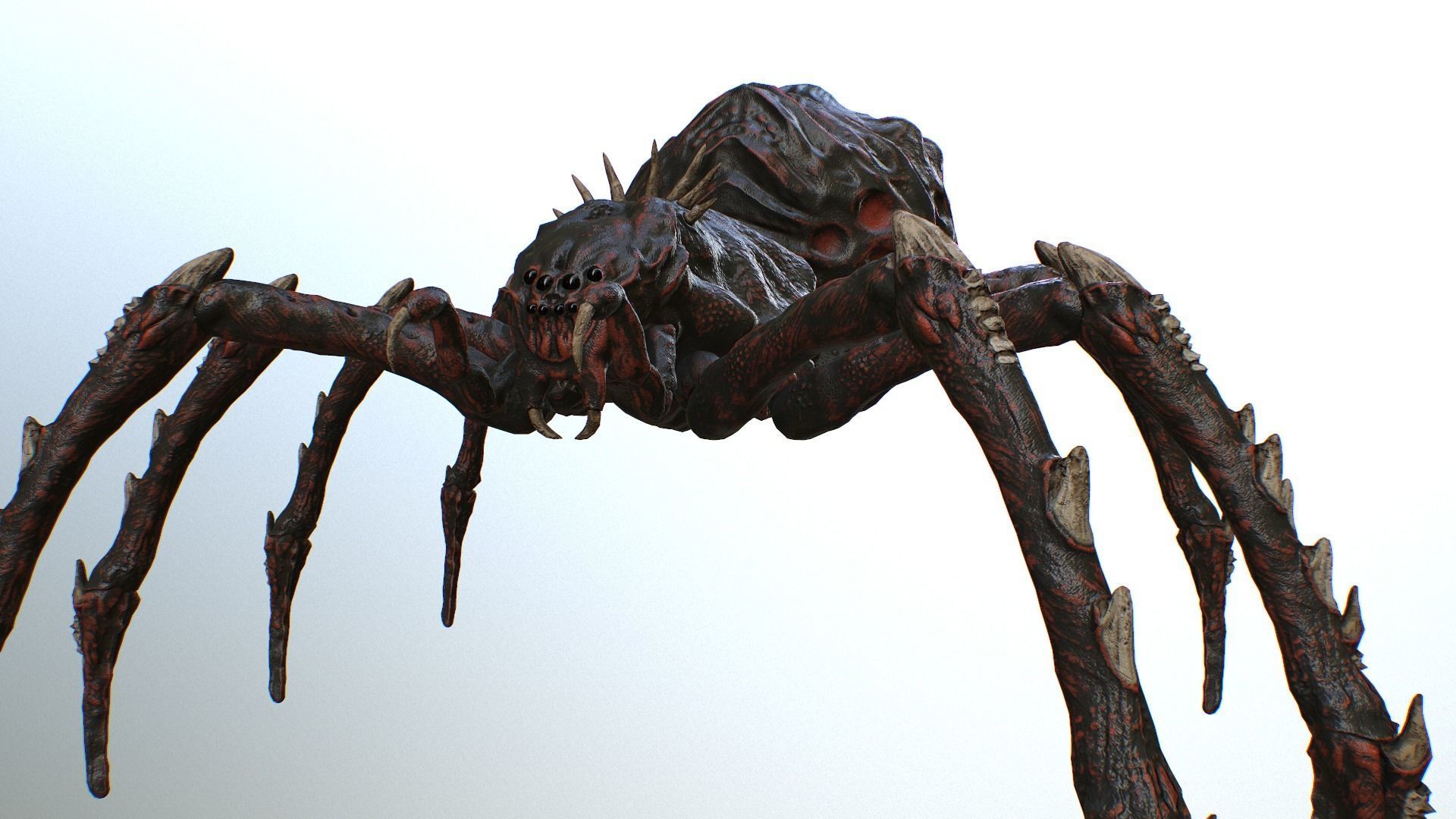 Spider Warrior Low-poly 3D model_17