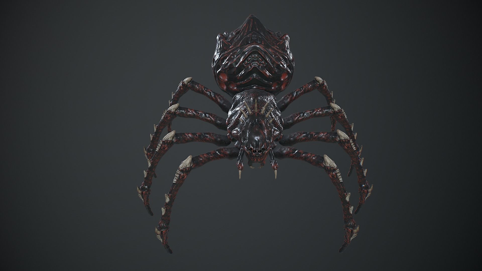 Spider Warrior Low-poly 3D model_3