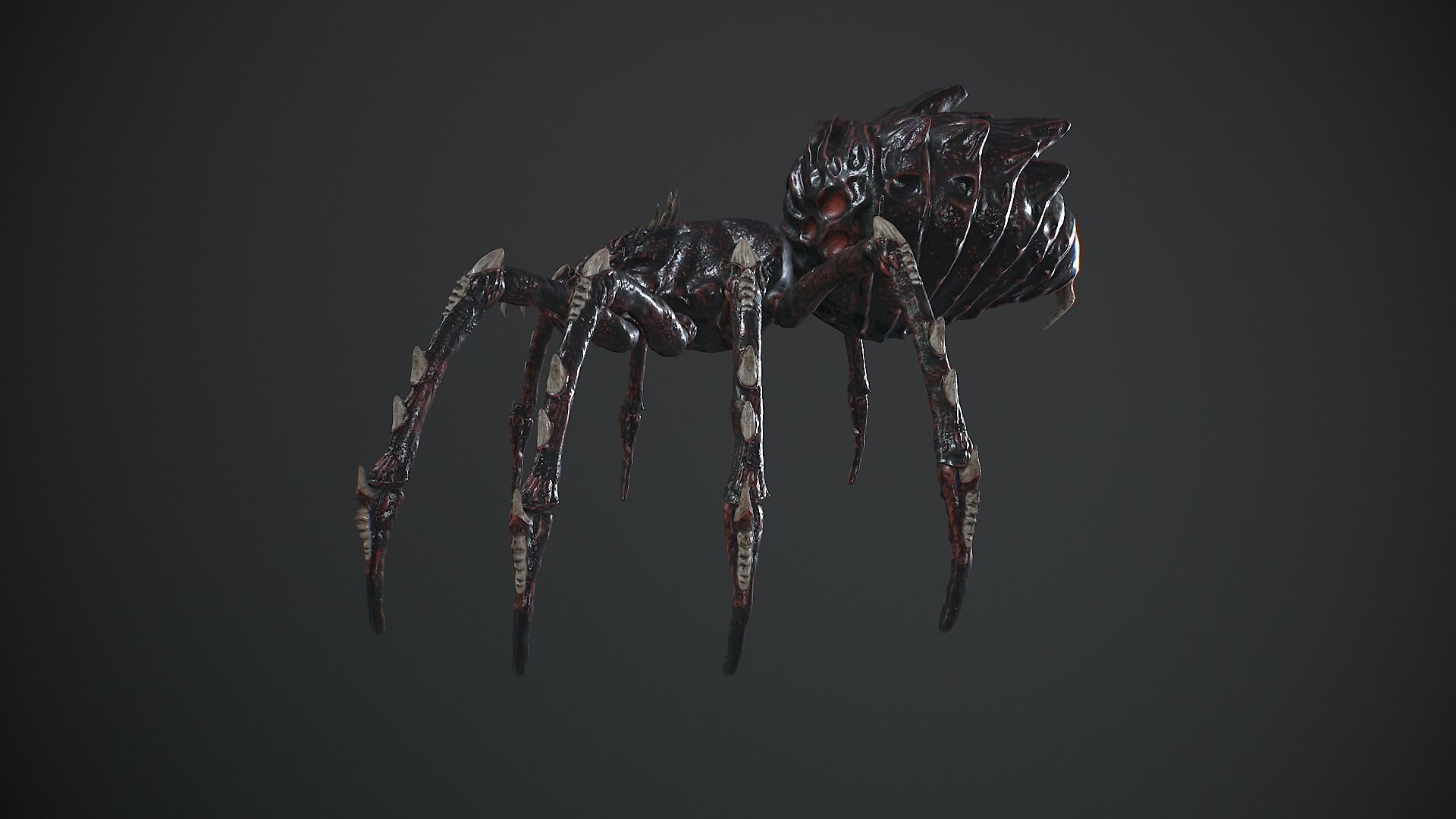 Spider Warrior Low-poly 3D model_10