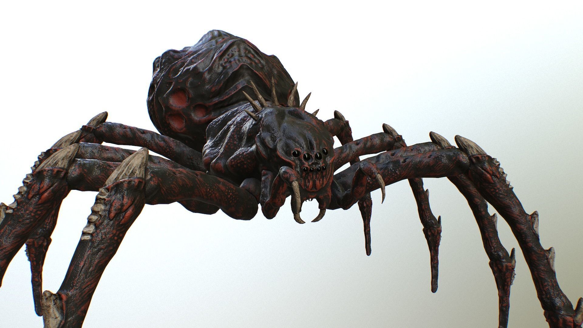 Spider Warrior Low-poly 3D model_15