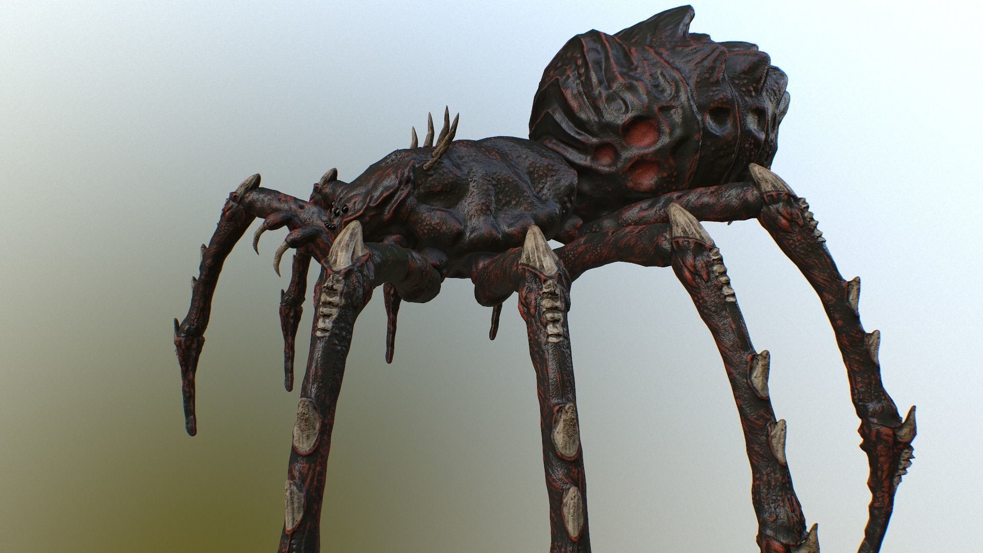 Spider Warrior Low-poly 3D model_18