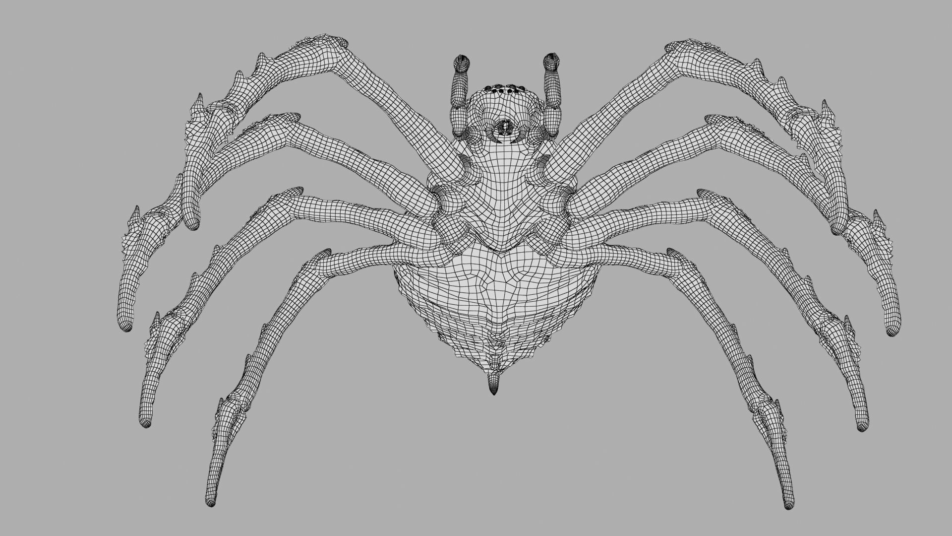 Spider Warrior Low-poly 3D model_39