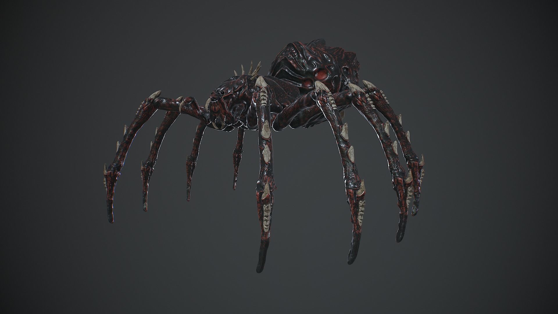 Spider Warrior Low-poly 3D model_1