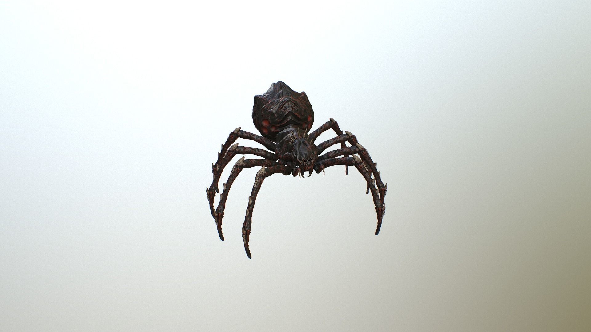 Spider Warrior Low-poly 3D model_28