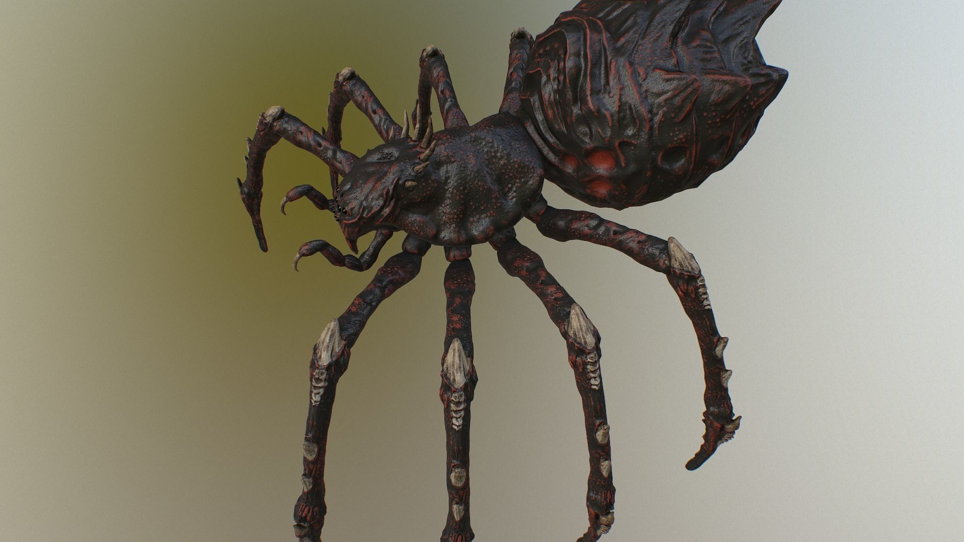 Spider Warrior Low-poly 3D model_24