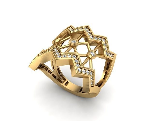 Jewelry ring 422 3D print model