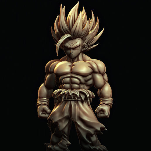 Final Gohan 3D print model_1