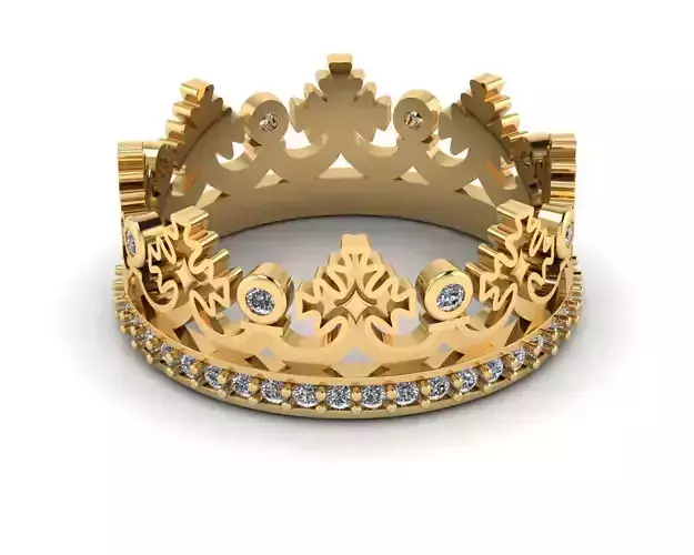 Crown Cross Ring