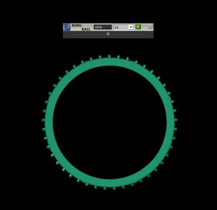 Crown Cross Ring 3D print model_7