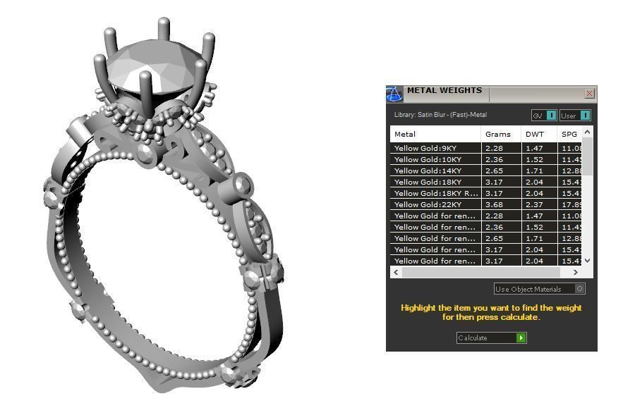 Solitaire ring 3D print model_8