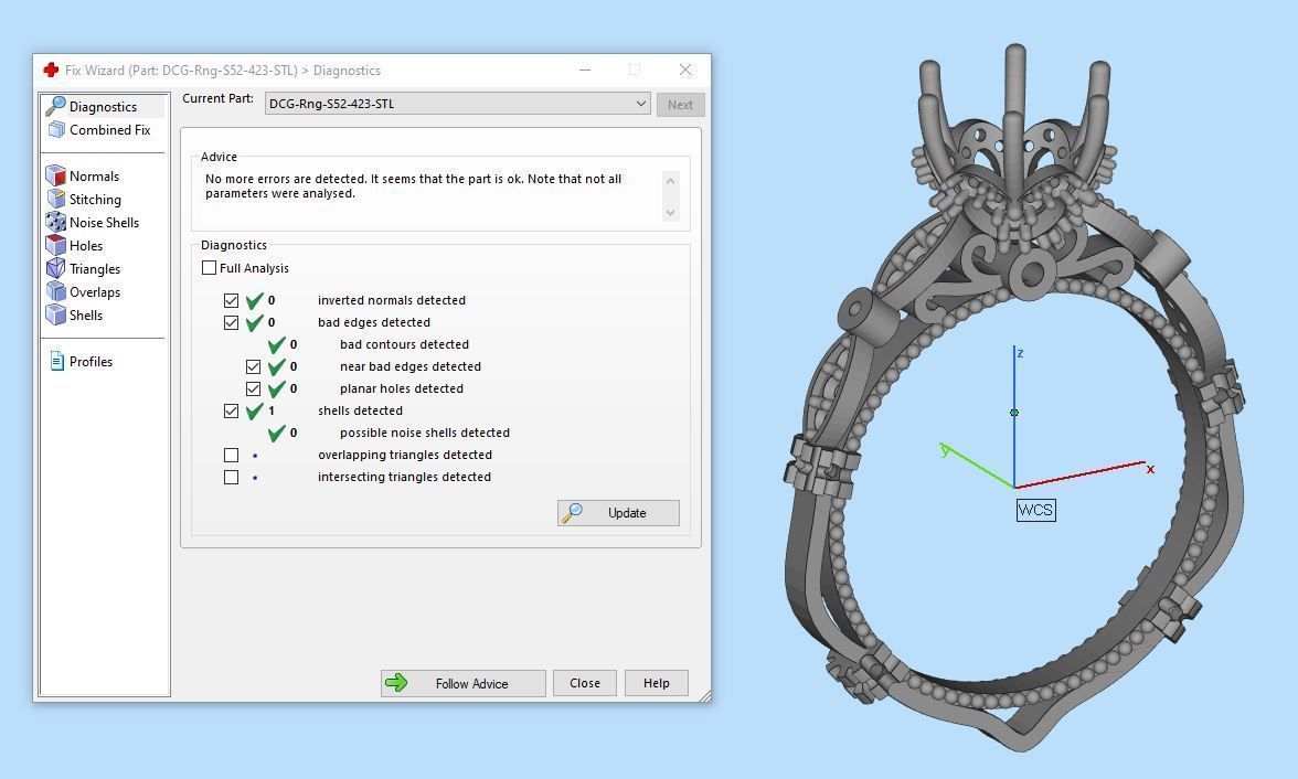 Solitaire ring 3D print model_3