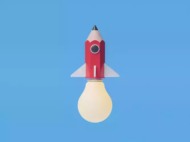 Pencil rocket launch