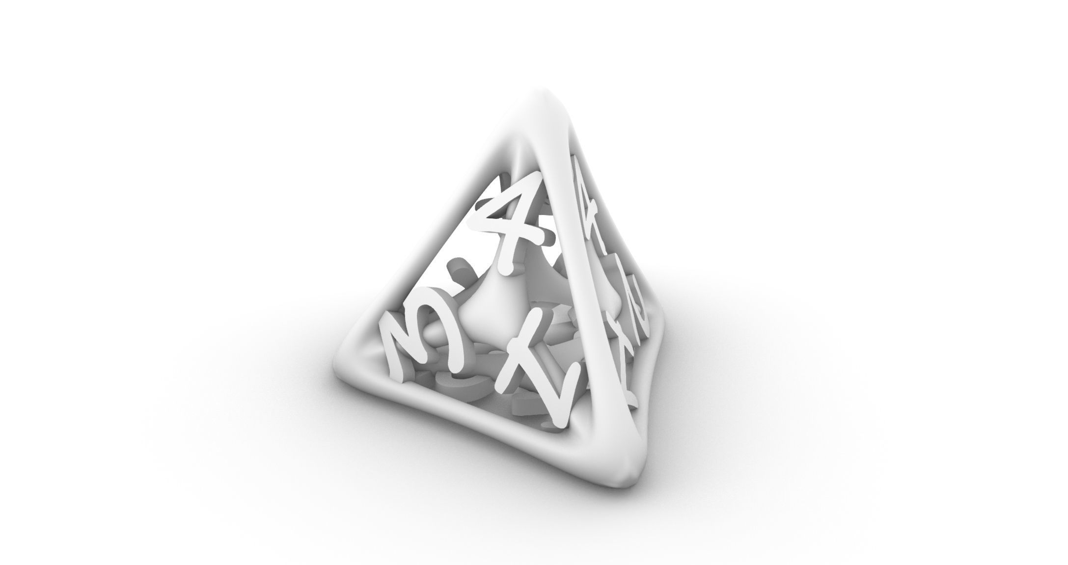 biogrid Dice Set  3D print model_5