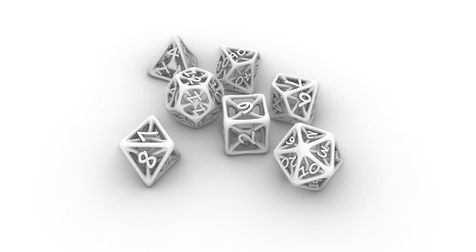 biogrid Dice Set  3D print model