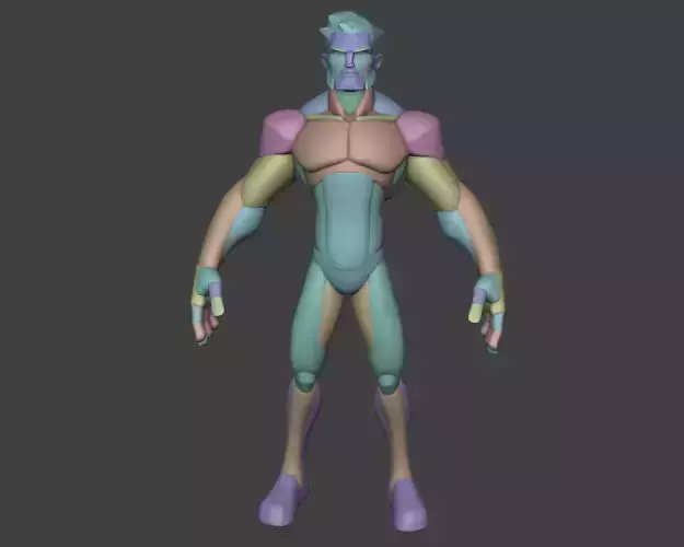 Wolverine Character Blockout
