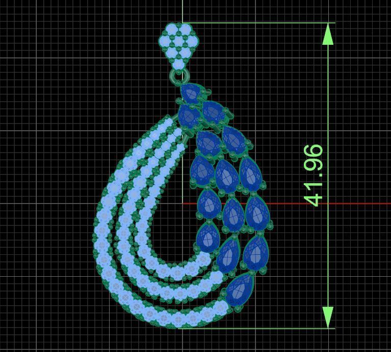 Pendant 0057 3D print model_3