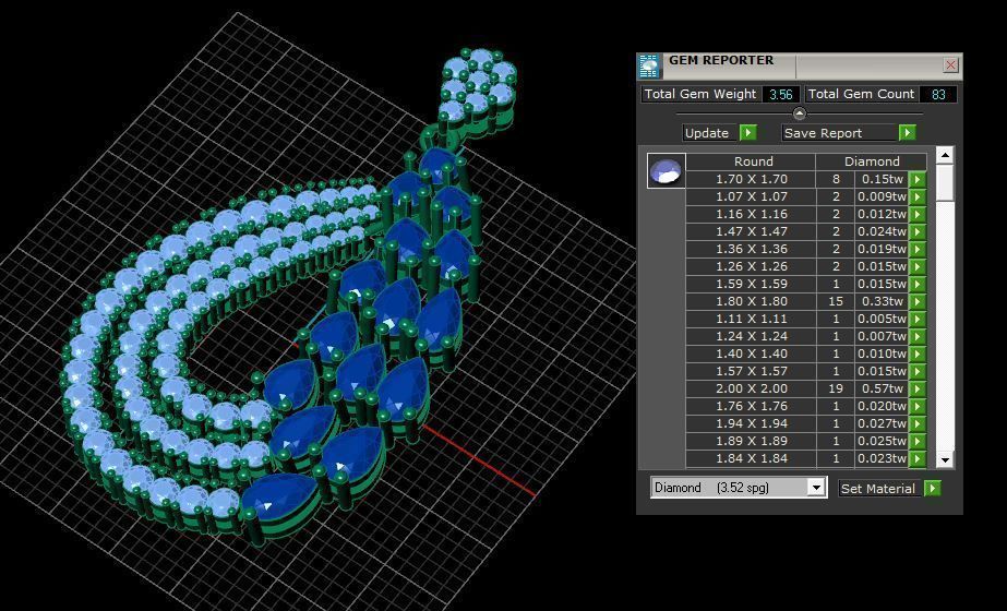 Pendant 0057 3D print model_4