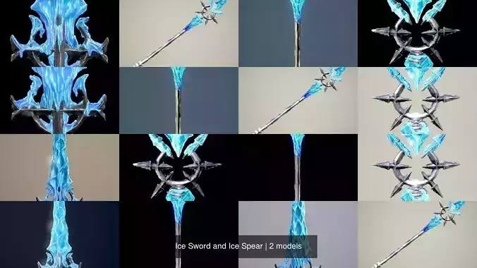 Ice Sword and Ice Spear