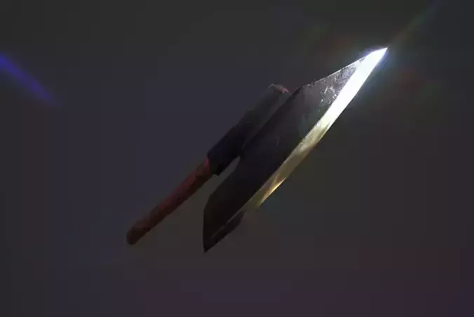 Gooswing axe Low-poly 3D model