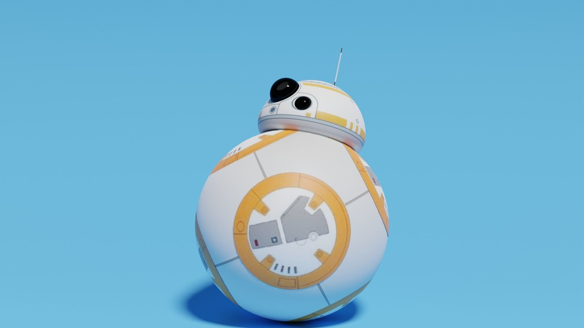 The robot model from Star Wars Bb-8 3D model_1