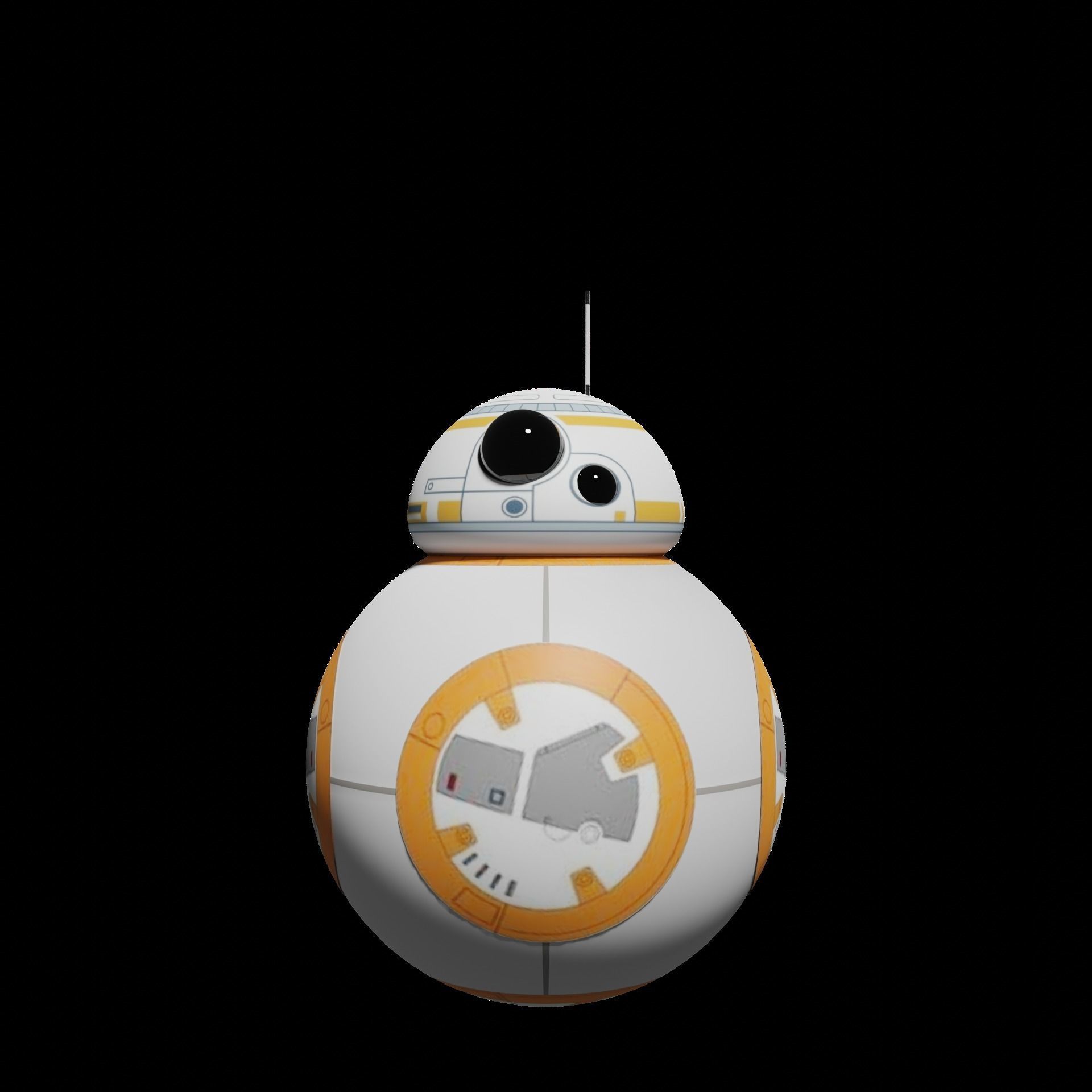 The robot model from Star Wars Bb-8 3D model_2