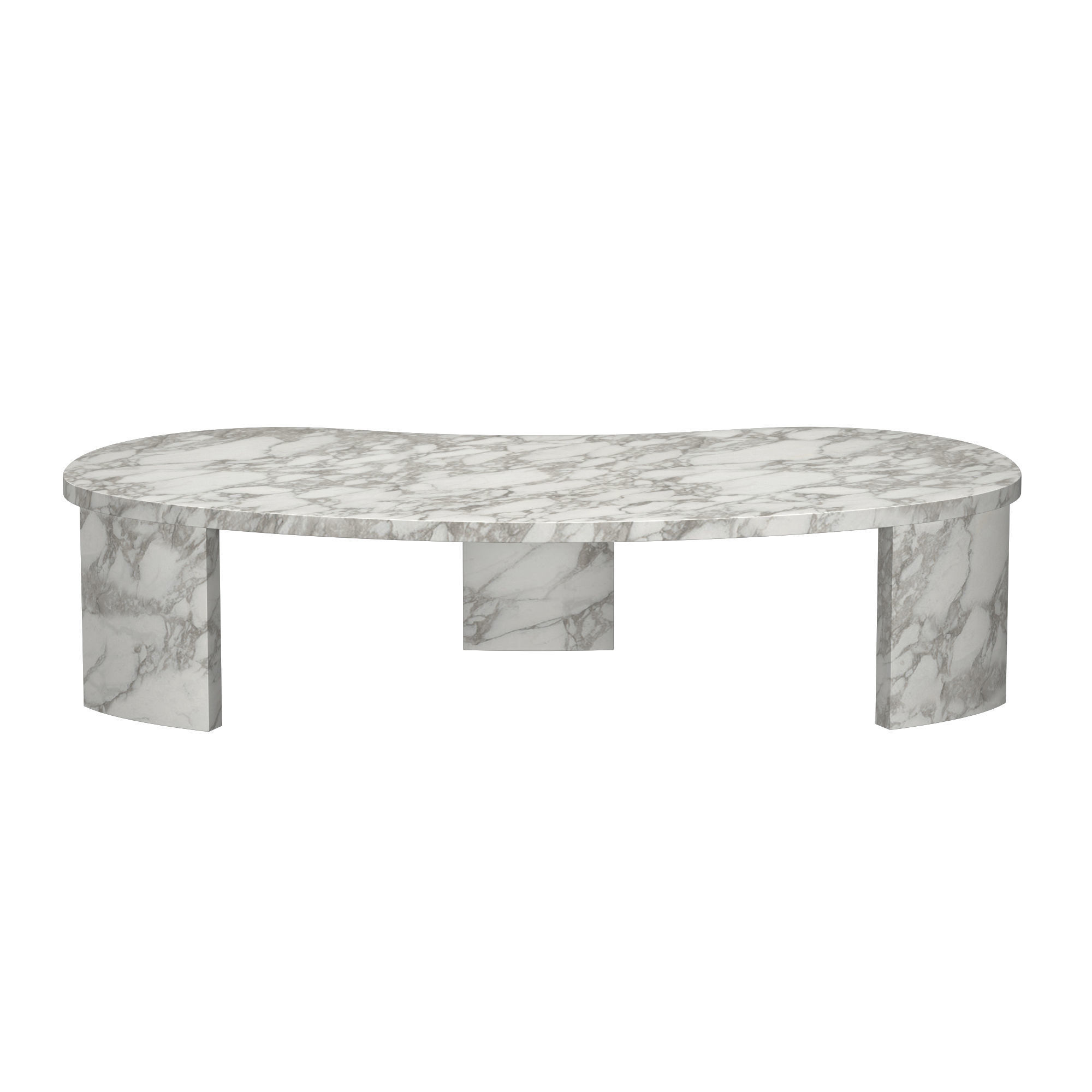 VINCI ITALIAN TRAVERTINE COFFEE TABLE 3D model_3