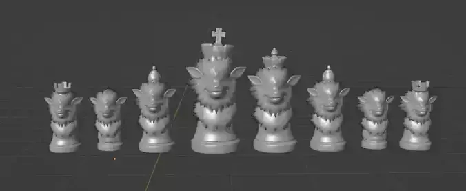 Arcanine Chess Pieces